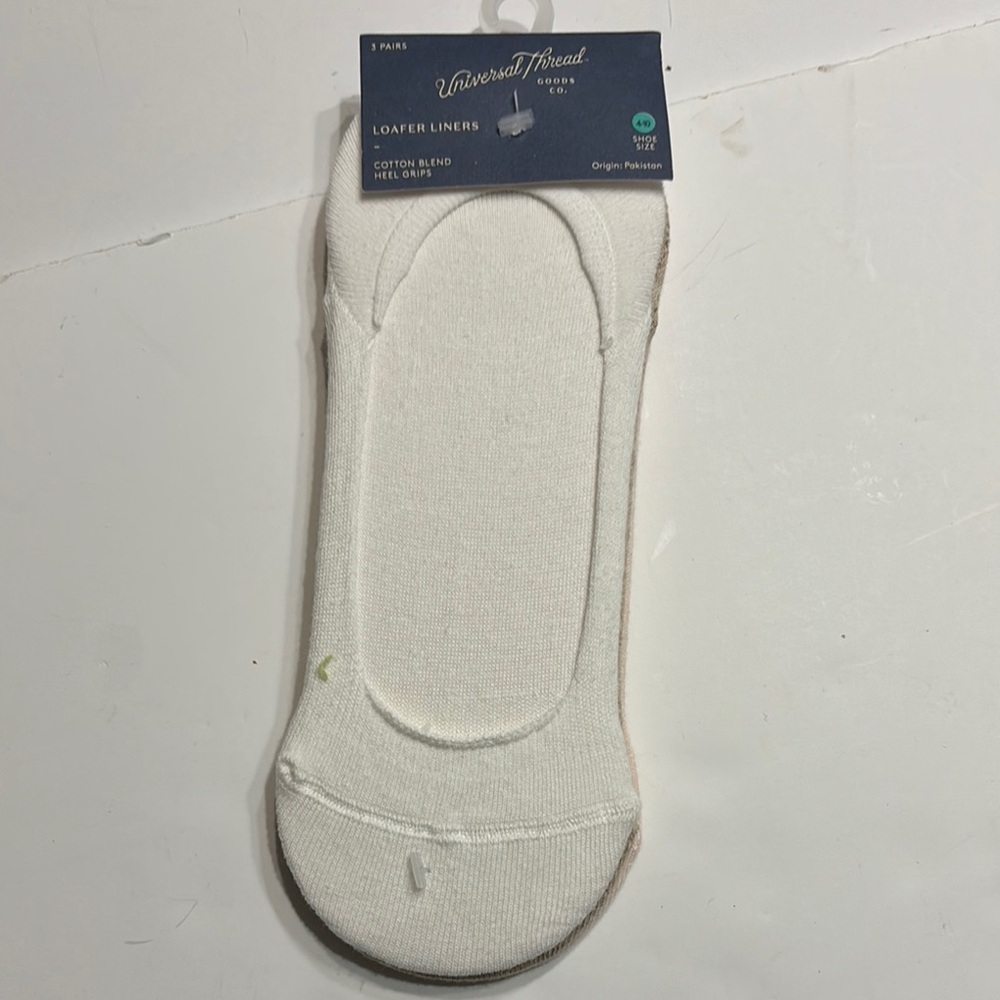 Universal Thread Cotton Blend Loafer Liners 3 Pack Bundle of 3 - Picture 5 of 12
